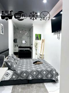 Suite Zen Amaryllis Jacuzzi TV Integrée Clim Wifi Béziers Centre Arrivée Autonome 24h24 - 0