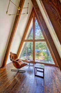 Modern A-Frame Cabin in the Woods - 4