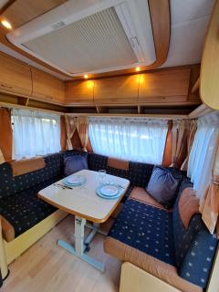 Le petit bonheur caravan met voortent en buitenkeuken - Maisonnais-sur-Tardoire - 7