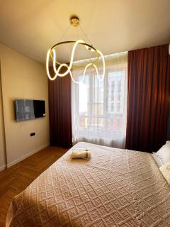 Near Arbat mega park modern new stylish apartment - 5