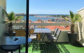 Studio mezzanine Cap d’Agde vue sur port et mer - 8