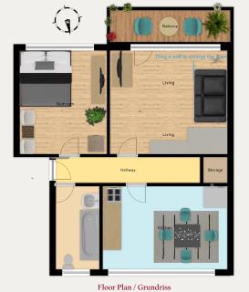 Cozy 2-room-Apartment on Zoo Park in District 2 - Düsseldorf - 7