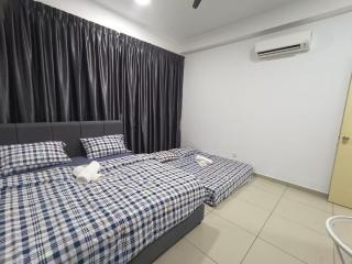 melaka atlantis apartment 4pax 2big bed - 1