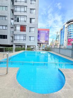 newly furnished three bedroom apartment with swimming pool fully equipped gym children playground ample parking space and unbeatable scenic city views - Nairobi - 1