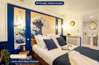 The Great Wave, appartement calme avec terrasse et parking gratuit - Ban-Saint-Martin - 0