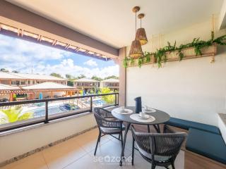 Apto Charmoso com Vista para Piscina! - BIO0079 - Camaçari - 2