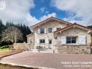 Gîte 4 pers, terrasse & jardin, près des Bois Noirs - FR-1-496-348 - Saint-Priest-la-Prugne - 0