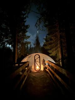 Floating Glass Cabin In The Treetops Of Lårdal - 5
