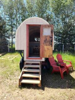 Rustic Glamping Wagons with Teton Views on Working Ranch near Tetonia, Idaho - 2