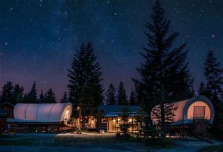 Charming Idaho Glamping Wagon with AC, Fire Pit & Breakfast | Bonners Ferry Escape - Bonners Ferry - 8