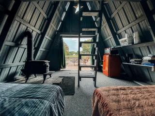 Rustic A-Frame Glamper near Nashville with Memory Foam Beds, Fire Pit & Country Breakfast - Lebanon - 3