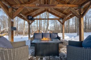 Secluded 2BR Cabin w Hot Tub, Pond, Trails, WiFi - 3