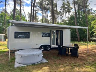 Ferienhäuser Insel Usedom - Luxuswohnwagen 4 mit Whirlpool direkt am Achterwasser - Lütow - 0