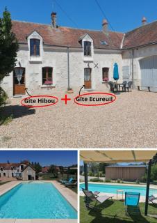 2 gîtes mitoyens avec piscine 8-12 pers - Villeloin-Coulangé - 4