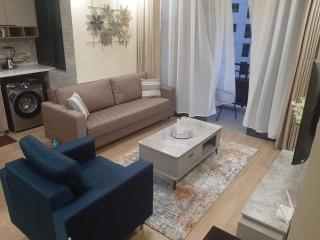 spacious furnished two bedroom apartment with children playground private parking fully equipped gym swimming pool and scenic city views - Nairobi - 0