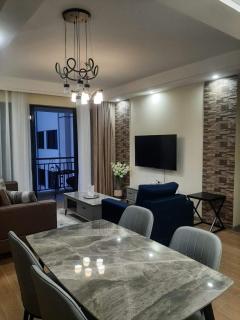 spacious furnished two bedroom apartment with children playground private parking fully equipped gym swimming pool and scenic city views - Nairobi - 3