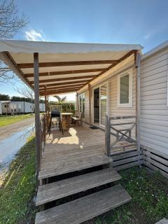 Mobil home familial avec terrasse et bord de mer - 7