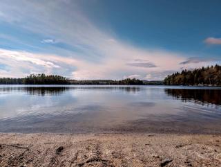 Scenic Lakeside Cabin with Fire Pit & Porch near Flanders Pond and Acadia Views in Sullivan, Maine - 1