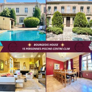 Bourgeois House - 16 personnes, Piscine, 6 chambres, 8 lits, 4 SDB, Centre-ville, CLIM - Salon-de-Provence - 0
