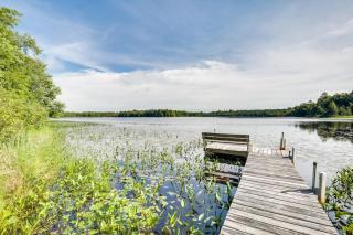 Pier and Lake-View Patio Wisconsin Northwoods Cabin - 9