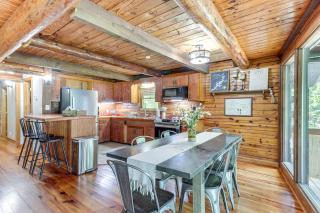Furnished Deck and Lake Access Fairland Log Cabin - 9