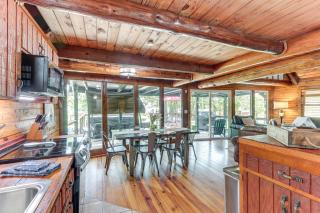Furnished Deck and Lake Access Fairland Log Cabin - 3