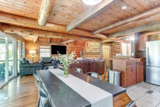 Furnished Deck and Lake Access Fairland Log Cabin - 2