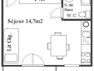 Studio 2p avec balcon et parking à Aussois - FR-1-840-44 - Aussois - 2