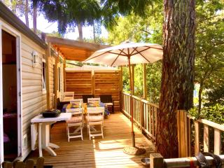 Charmant mobil home au Cap Ferret, idéalement situé dans un camping 4 étoiles Sibulu les Embruns à Claouey - 0