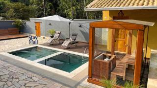 Refúgio com Piscina Aquecida –3 quartos - 127M - Juquitiba - 0