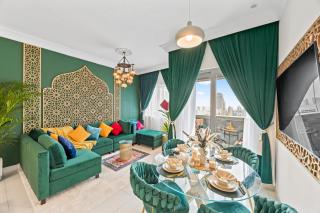 1BR Full Burj View 1 min to Dubai Mall Arabic Vibe - 4
