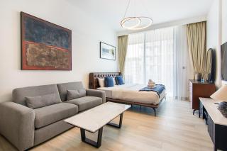 Brand New Studio with Pool View in The Grove by Iman, Dubai Hills - 0