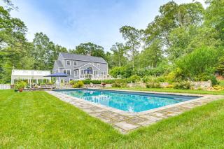 Pool, Gardens and Hot Tub Luxe Sandy Hook Home! - 0