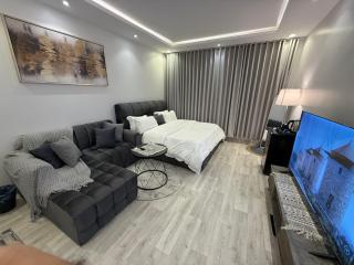 شقة تأجير يومي استوديو جديد بأثاث هادئ وأنيق - 2