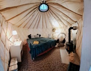 Yurt Birzs with Sauna at Kleja Camping - 5