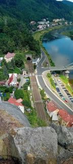 U Bocmana s výhledem na zámek a Labe - Děčín - 9