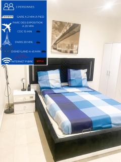 Logement F2 entier calme à 20 mins de paris , Stade 2 France, Aéro CDG, Parc des expositions, Disneyland Paris,Futuroscope, Tour Eiffel - 0
