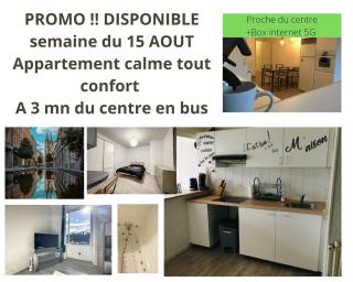 Appart chartreux baignoire massante ,à 3 minutes du centre en bus! 2 étoiles Atout France - Voiron - 0