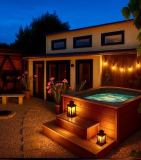 Wellness-Ferienwohnung mit Sauna, Massagen, beheizbarem Whirlpool & eigener Bierzapfanlage - Pomssen - 0