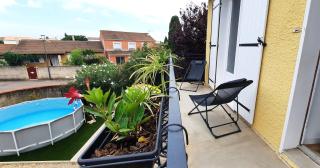 Le Balcon de Cournon, piscine, jardin, clim à 15 min de plages - Cournonterral - 7