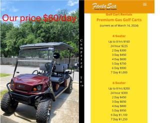 1 min walk 2 private beach 2bdr House & Golf Cart - 3