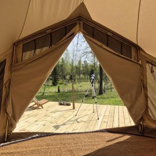 Luxe tent met uitzicht op het bos en met Sauna en hottub - 4