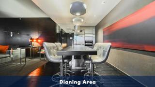1 Bedroom Balcony Collection Living Room & Jet Tub Bath - StripSuite Palms Place Hotel, Resort & Casino - NO RESORT FEE - 2