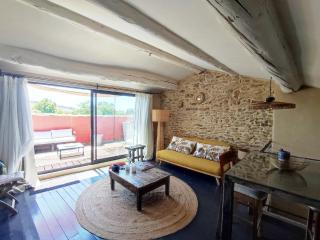 Appartement climatisé avec belle terrasse à 10 min d'Uzès - Vallabrix - 8