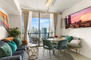 Miami Luxe Escape Best High Waterfront Views, City Lights, Pool, Spa Amazing location - 0