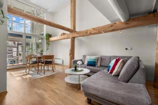 Central Loft by the Canal, High Ceiling & Balcony! - Car Available - Trondheim - 5