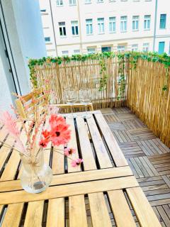 Studio mit Balkon in Leipzig - 12 min vom Hauptbahnhof mit S-Bahn - 0