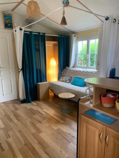 Mobil home avec piscine avec accès plage direct dans camping 5 étoiles - 7