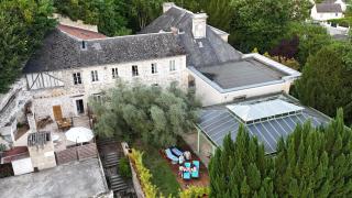 Château SPA ArtDéco-Jacuzzi PROMO 1HOfferte-MasterSuite en B&B et-ou Gîte de Charme Indépendant-Domaine Perret 3Ha-PingPong-Aire Enfants-À3Mn Giverny-Parc Naturel du Vexin-Piscine Extérieure-Options-Massage-Yoga-Coaching-Fitness-Sauna-Hammam-Dîner-Billard - 3