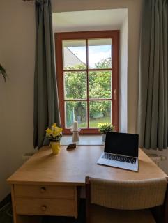 Ruhiges Zimmer mit Gartenblick & Schreibtisch - Freiberg - 5